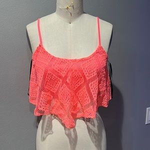 Lace top with lining